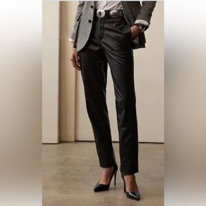 RtA Black leather, calfskin pants